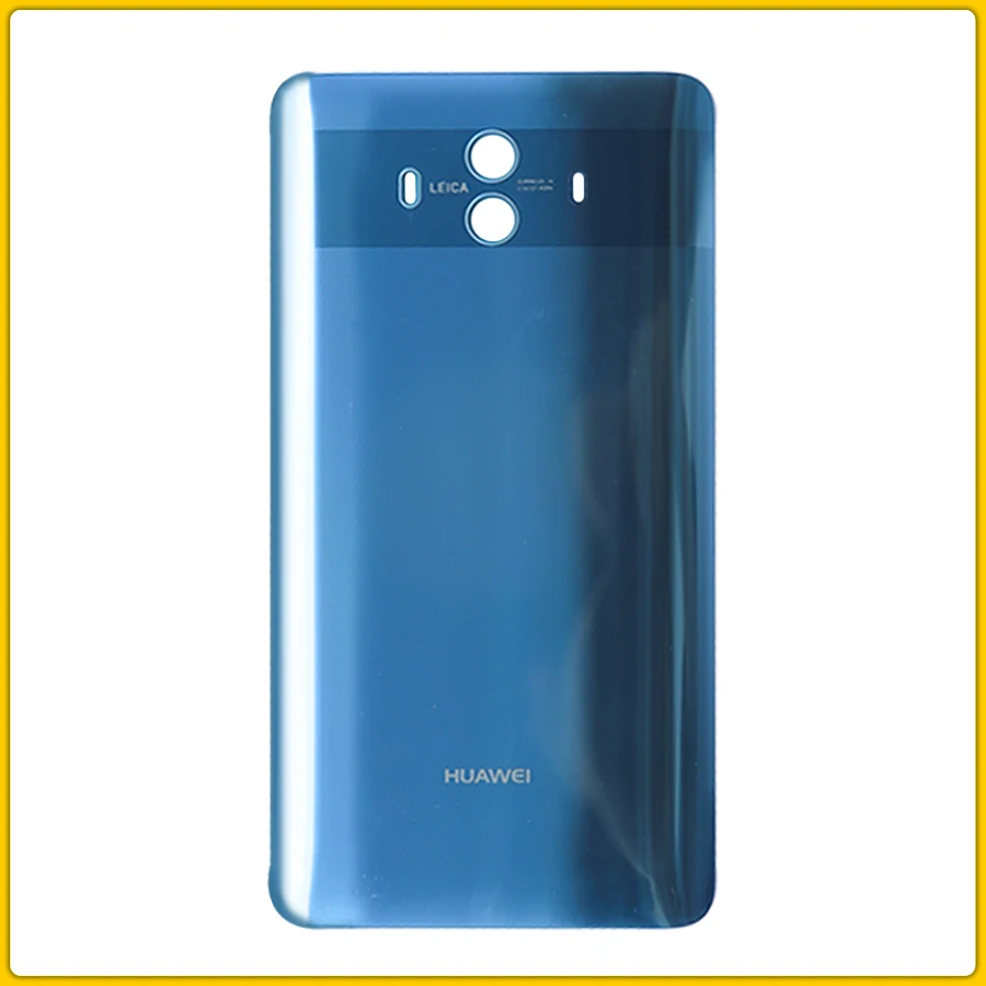 Mate 10 Blue Чехол для задней крышки mate 10 для huawei mate 10 mate 10 Pro, крышка для батареи, задняя крышка для задней крышки, стекло, запасные части - Цвет: Mate 10 Blue