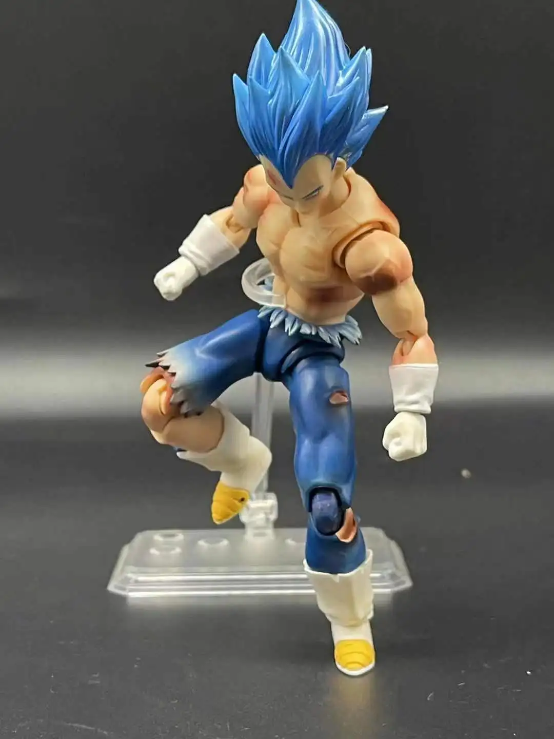 SHF Kong Beget Blue Hair Action PVC Figure Model Toy Battle Damage Bleed | Игрушки и хобби