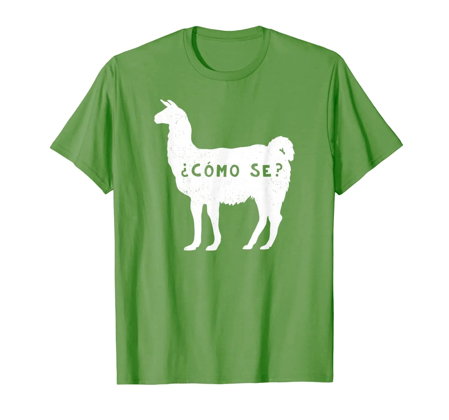 

Funny Como se Llama T Shirt Sarcastic Spanish Saying Alpaca T-Shirt