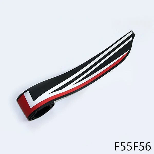for F55 F56 Резиновый Автомобильный задний бампер протектор потертости Защитная Наклейка для Mini Cooper R56 Clubman R55 F55 F56 земляк R60 F60 - Название цвета: for F55 F56