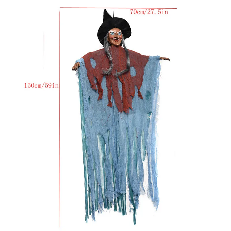 Хэллоуин вечерние ведьма Декор Электрический соломенная метла волшебник