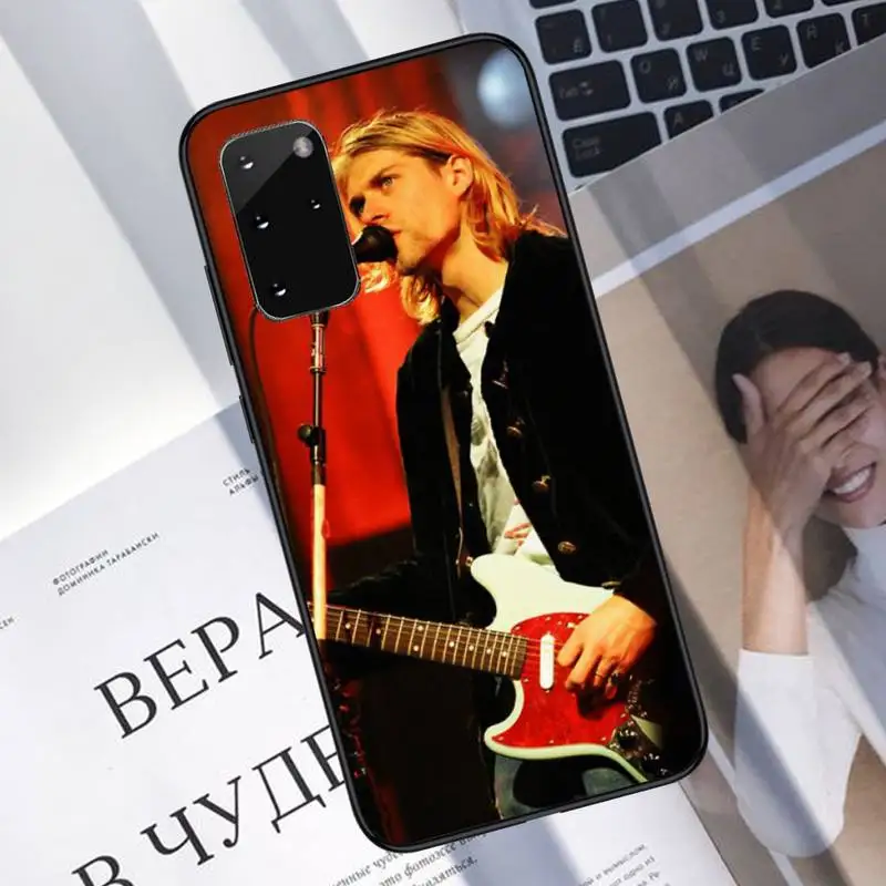 

Rock Band Nirvana Kurt Cobain Phone Case For Samsung A40 A31 A50 A51 A71 A20E A20S S8 S9 S10 S20 Plus note 20 ultra
