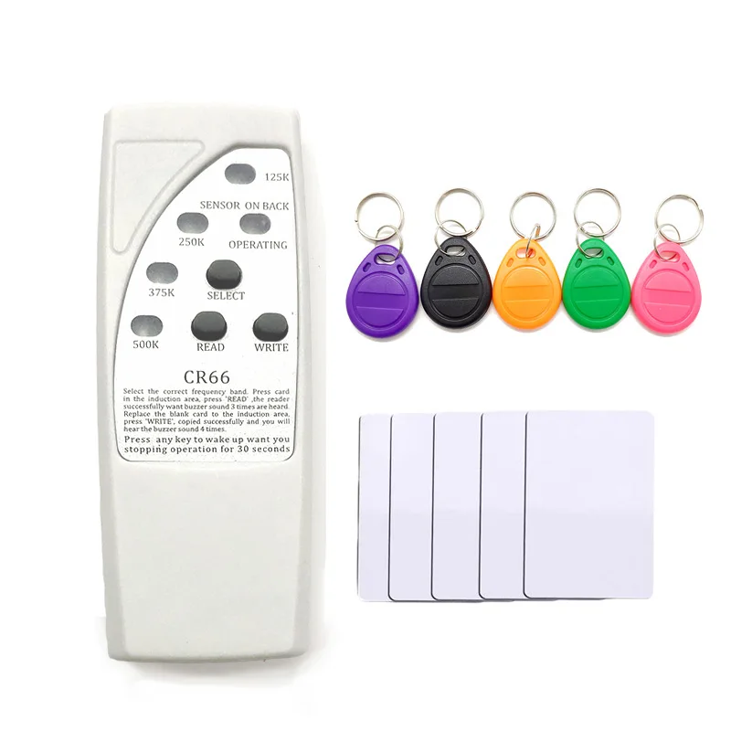 Handheld RFID Card Reader Writer 125KHz Copier Cloner Duplicator ID Tags EM4305 T5577 Tag Key Keyfob | Безопасность и защита