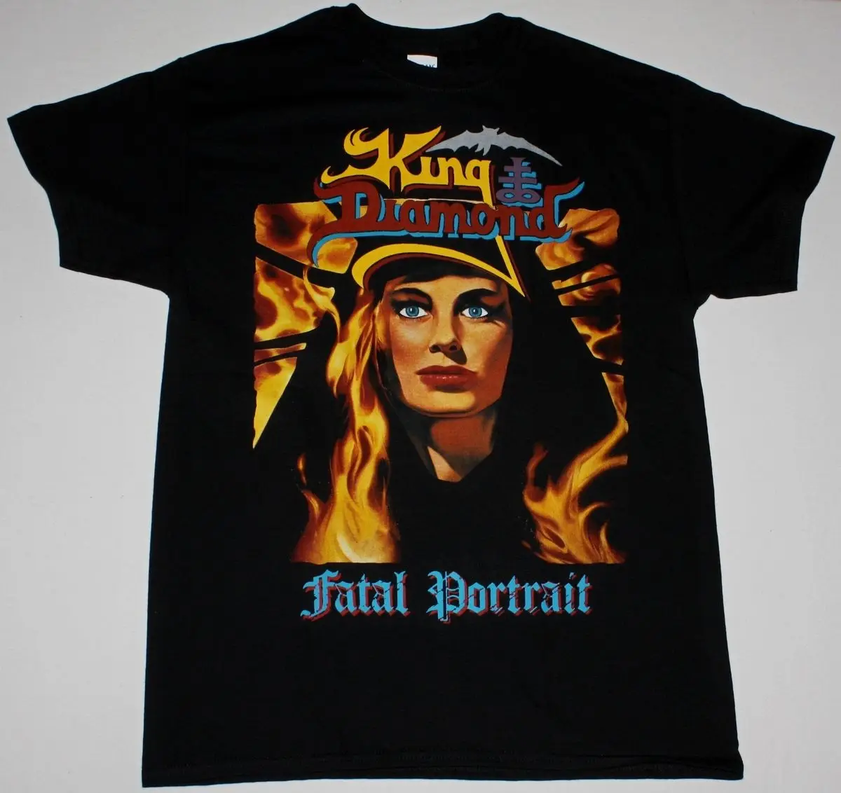 Новая Черная футболка KING DIAMOND FATAL PORTRAIT MERCYFUL FATE DEATH THRASH мужские Забавные футболки в