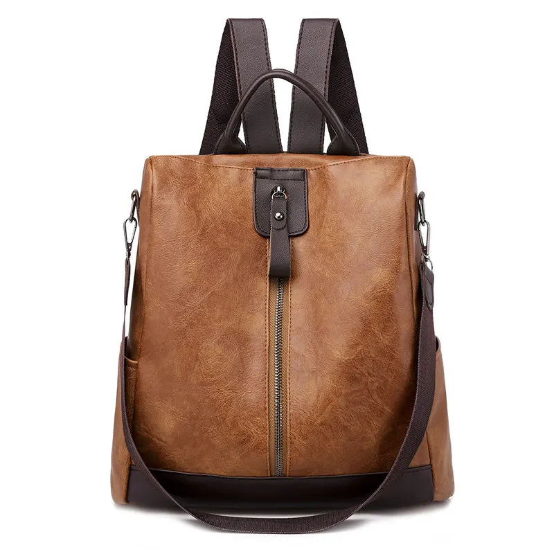 

2021 New Multifunction Backpack Women Leather Backpack Large Capacity School Bags for Girls Fashion Female Bagpack Mochila