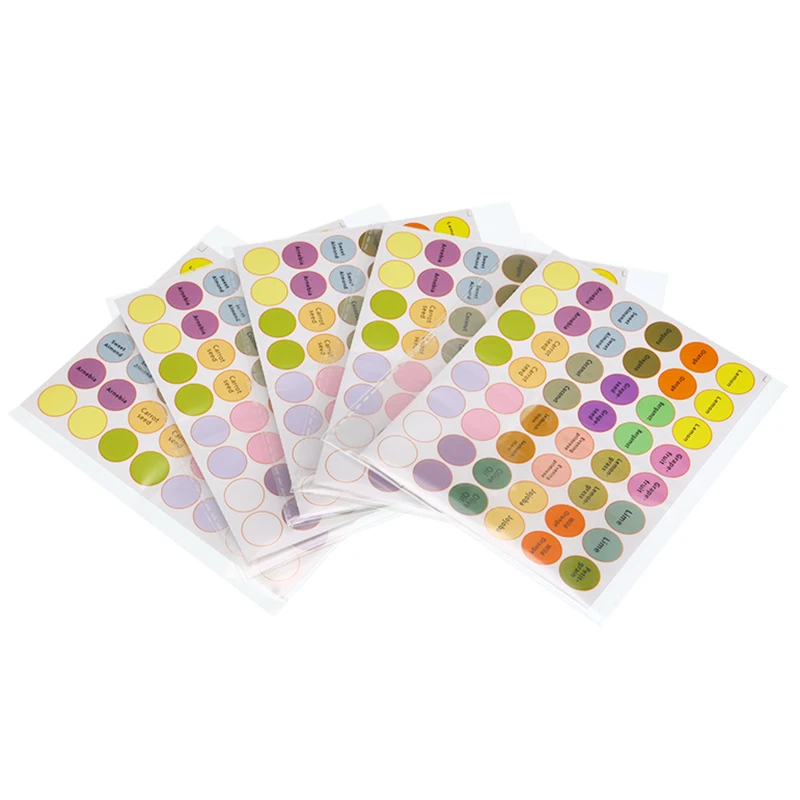 192 шт/лист предварительно напечатанные флаконы для эфирного масла крышки