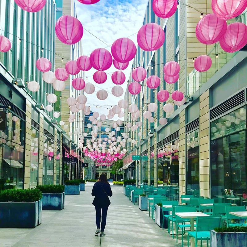 20 шт./компл. 6-12 ''белый китайский бумажный шар-фонарик лампа украшения для