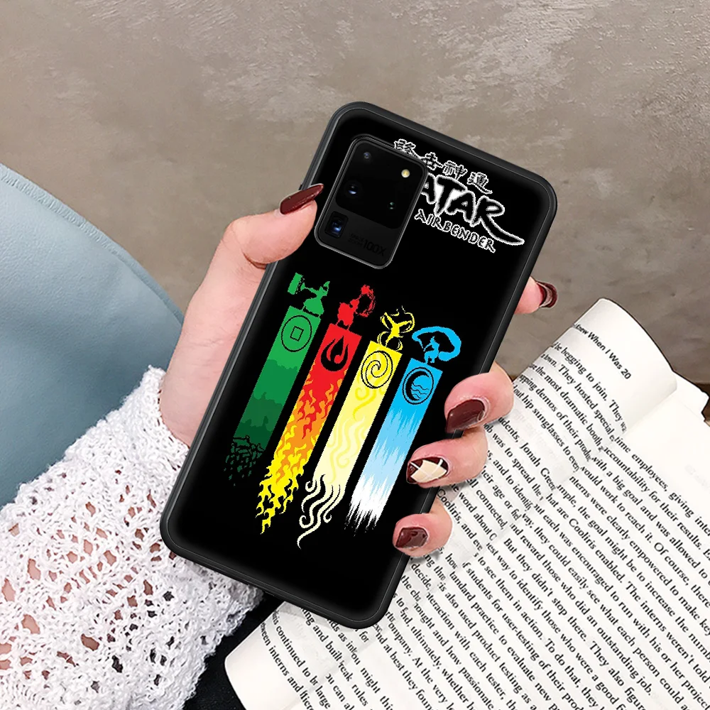 

Avatar The Last Airbender Phone Case For Samsung Galaxy Note S 8 9 10 20 Plus E Lite Uitra black Hoesjes Fashion Cell Luxury