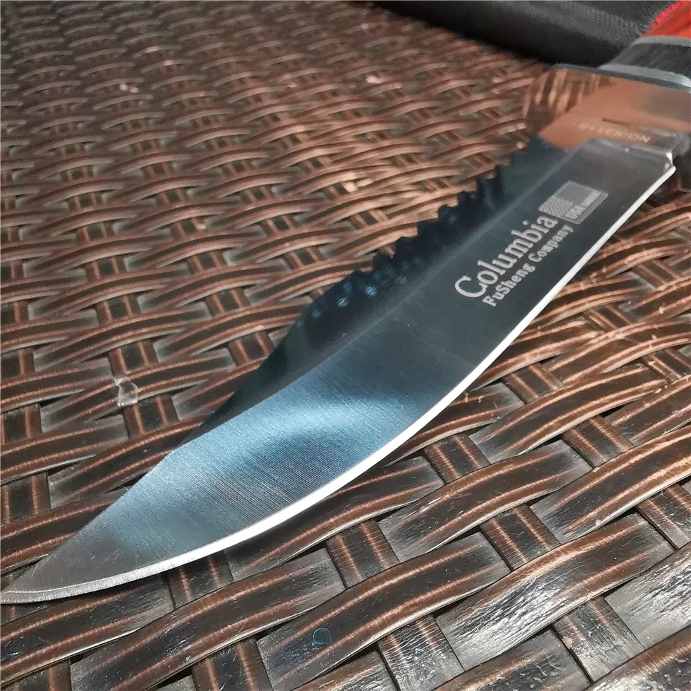 Прямой нож для выживания на природе короткий портативное оборудование в дикой