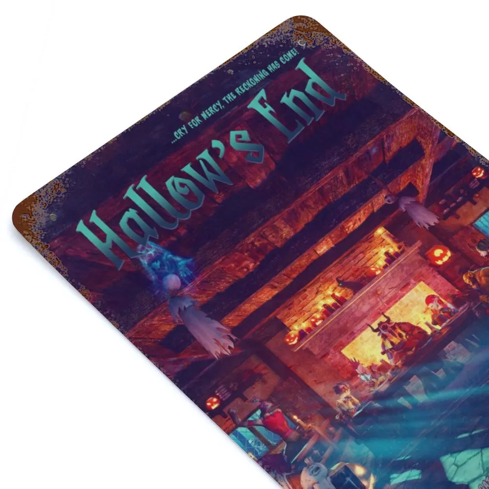 

Hallows End Novel Printed Vintage Metal Poster Home Pub Bar Garage Wall Decoration Tin Sign Plaque Decor