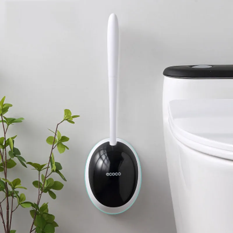 Toilet Brush Without Dead Corners Household Wall-mounted Racks Creative Bathroom Silicone Wash Squat | Обустройство дома