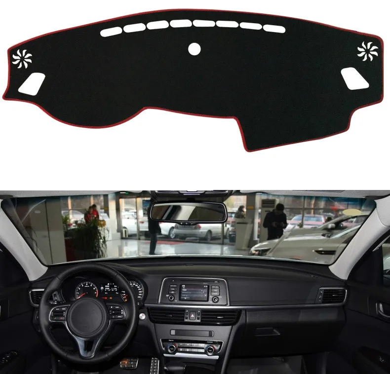 

For Kia Optima K5 2016 2017 2018 2019 Dashboard Cover Mat Pad DashMat Sun Shade Instrument Covers Carpet Car Styling Accessories