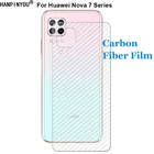Прочная 3D защитная пленка из углеродного волокна с защитой от отпечатков пальцев для Huawei nova 7 7i SE Pro (не стекло)