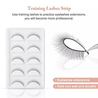 51025pairs false eyelashes handmade training eyelash extension for beginners teaching eyes lashes extension makeup practice