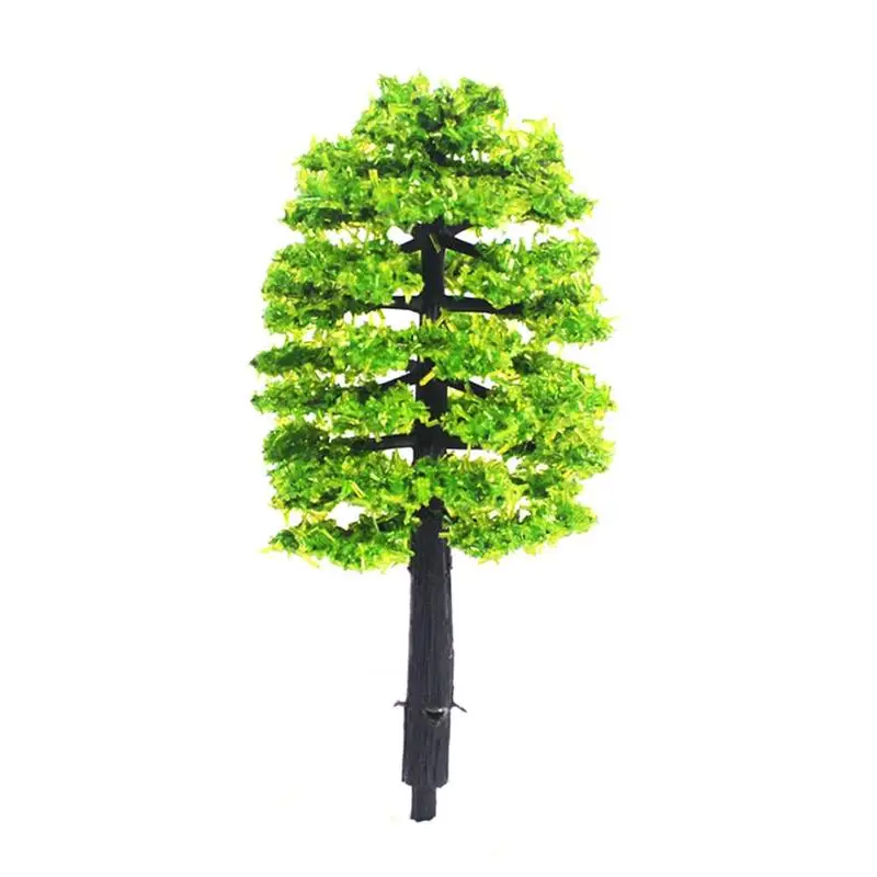 

20Pcs Mini Scale Model Trees Train Railway Street ABS House Green Landscape For Park Plastic Trunks Scenery Garden Decoration X2