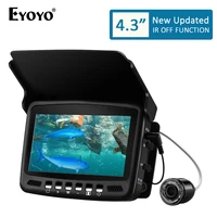 eyoyo ef43a 20m 1000tvl fish finder underwater ice fishing camera 4 3 lcd monitor 8pcs led night vision camera for fishing