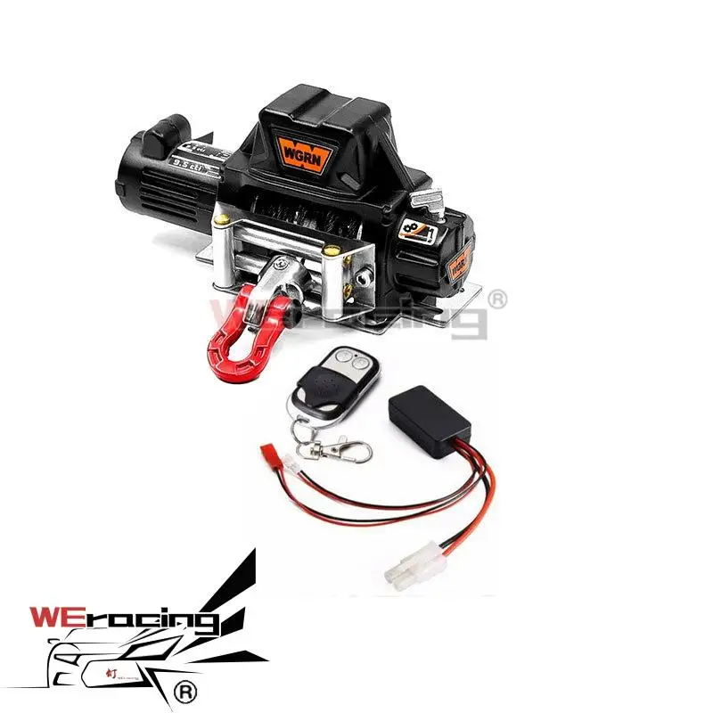 

1 Set RC Car Metal Steel Wire Automatic Simulated Winch for 1/10 RC Crawler Car Axial SCX10 90046 D90 Traxxas TRX4 Redcat Losi