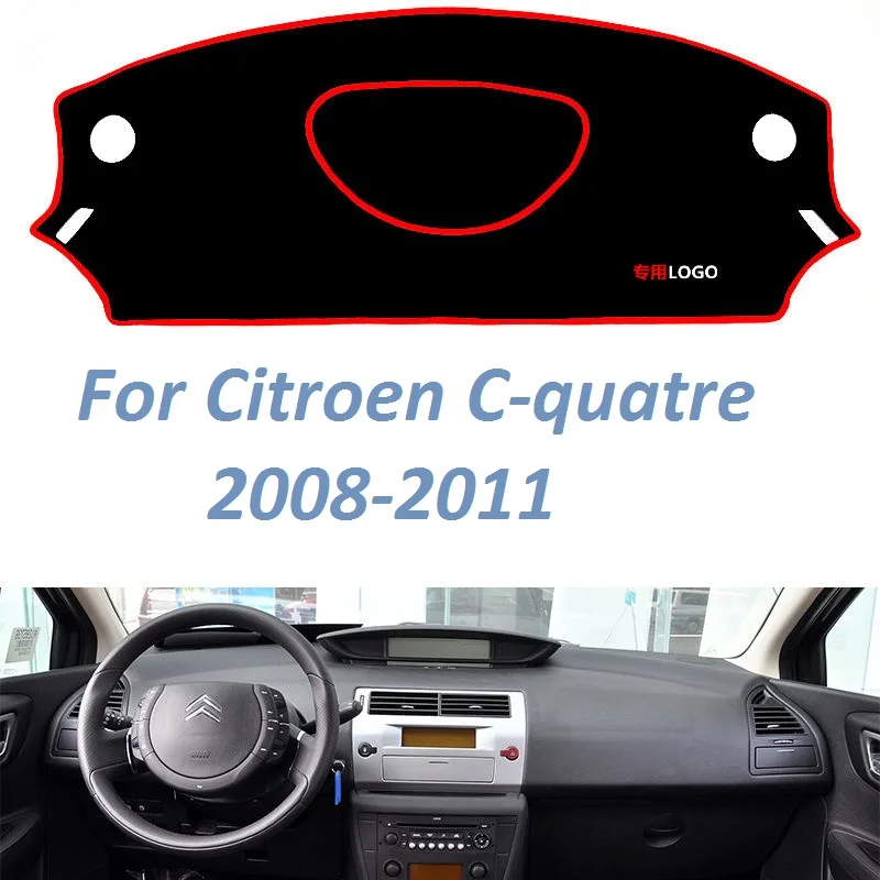 

Для Citroen C-quatre 2008 2009 2010 2011 левой и правой руки Нескользящие приборной панели крышки коврик инструмент ковры автомобильные аксессуары