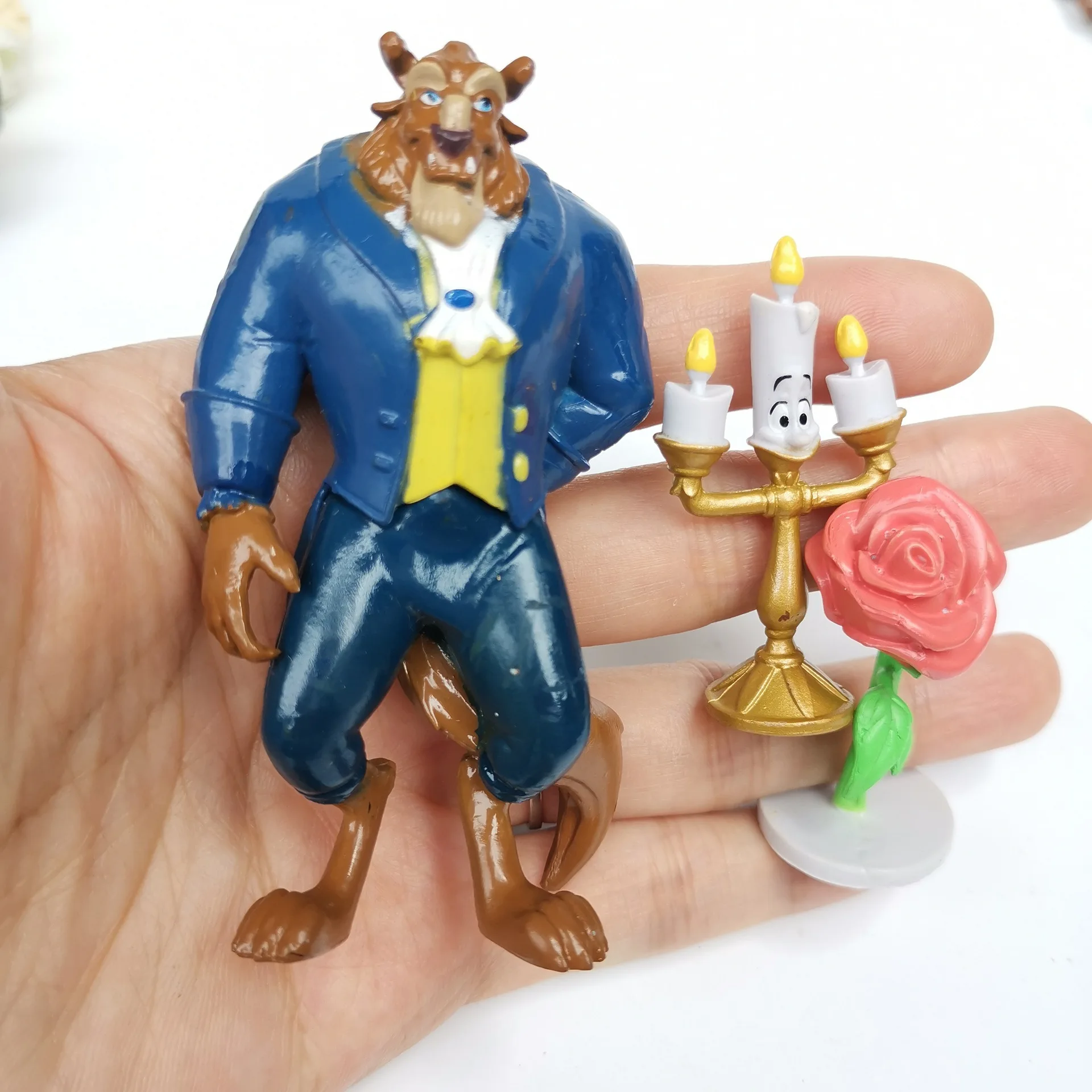 

10pcs Disney Beauty And The Beast Cinderella Princess Anime Action Figures PVC Model Toy Collection Decoration Gifts For kids