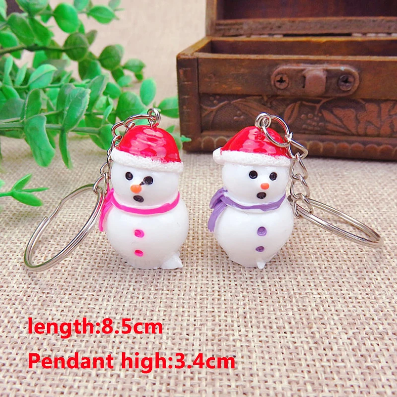 Merry Christmas Decoration Santa Claus Elk Snowman Keychain New Year 2021 Children Gift | Дом и сад