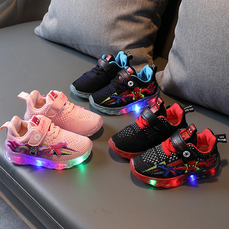 

Fashion Lovely Disney Cartoon Baby Casual Shoes Mesh Cute Infant Tennis Cool Spiderman Baby Girls Boys Sneakers Toddlers