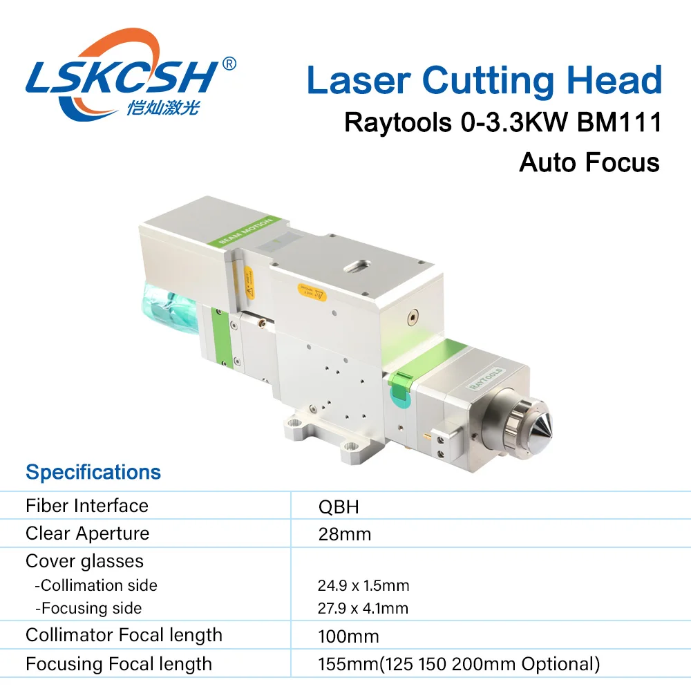 LSKCSH Raytools BM111 0 3300 Вт автофокусировочная волоконная лазерная головка для резки