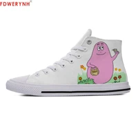 womens customized casual canvas shoes for les barbapapa high top shoes independent design women breathable custom shoes