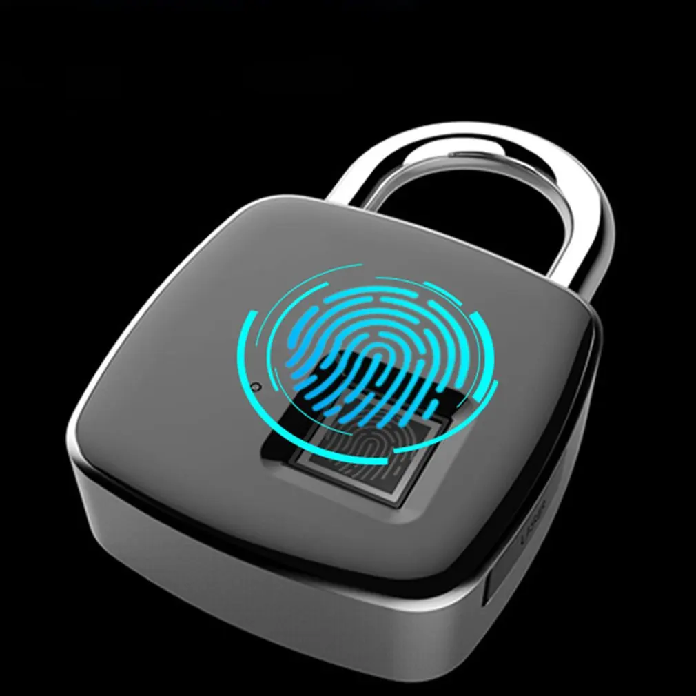 Умный замок отпечатков пальцев без ключа Usb Перезаряжаемый доступ Ip65 Водонепроницаемый Противоугонный замок безопасности дверь Багаж Замок для чемодана