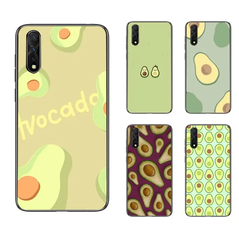 

Luxury Cartoon Fruit Avocado Phone Case For Samsung S6 S7 Edge S8 S9 S10 E lite2019 S20 Plus Cover Fundas Coque