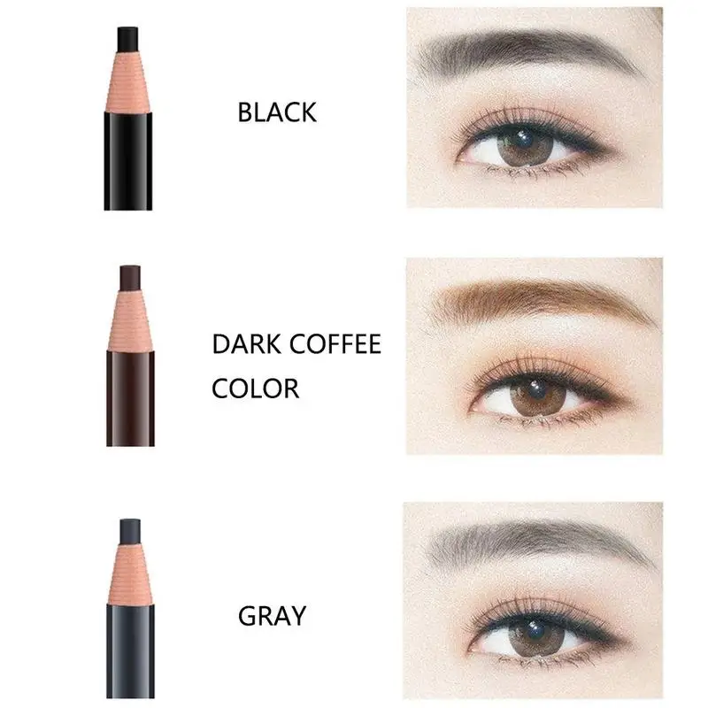 Женский карандаш для наращивания глаз стойкий пигмент черный коричневый