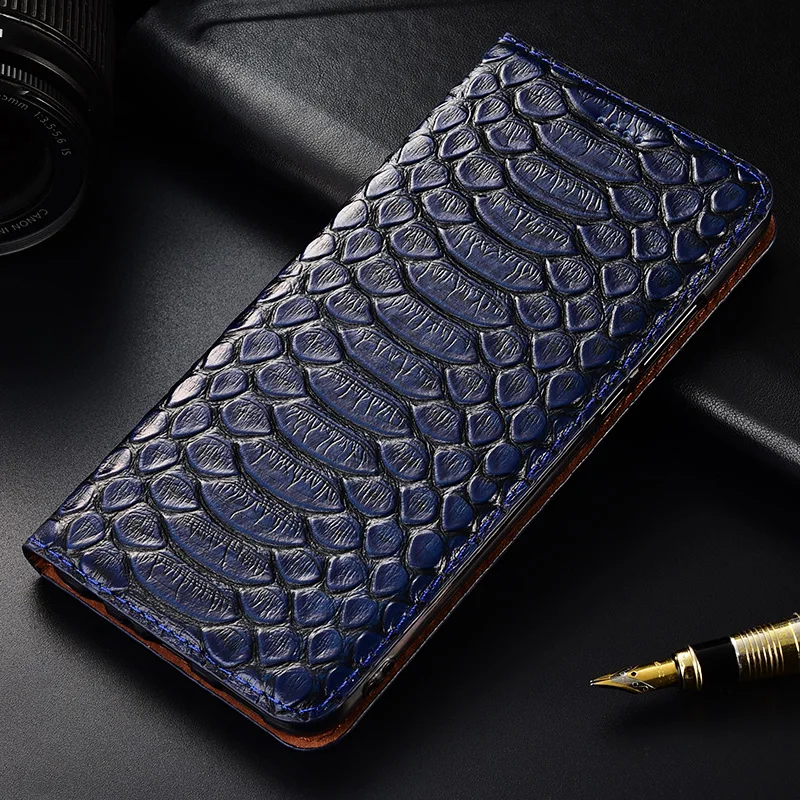 Синий Топ Роскошный флип-чехол с подставкой для Xiaomi mi 9 mi 9 Se CC9 CC9e чехол из натуральной коровьей кожи для телефона - Цвет: Синий