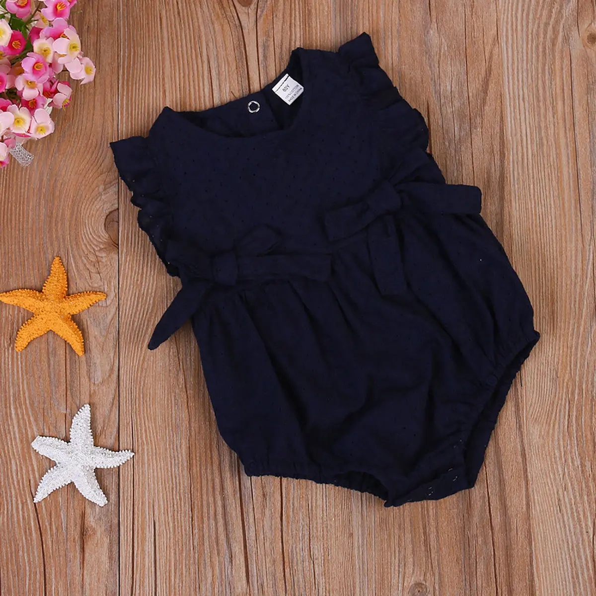 Комбинезон для новорожденных х/б без рукавов на возраст 0 24 месяца|Ромперы| |