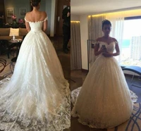 whiteivory wedding dresses lace bridal ball gowns train custom made wedding gown bride bridal dresses 2020
