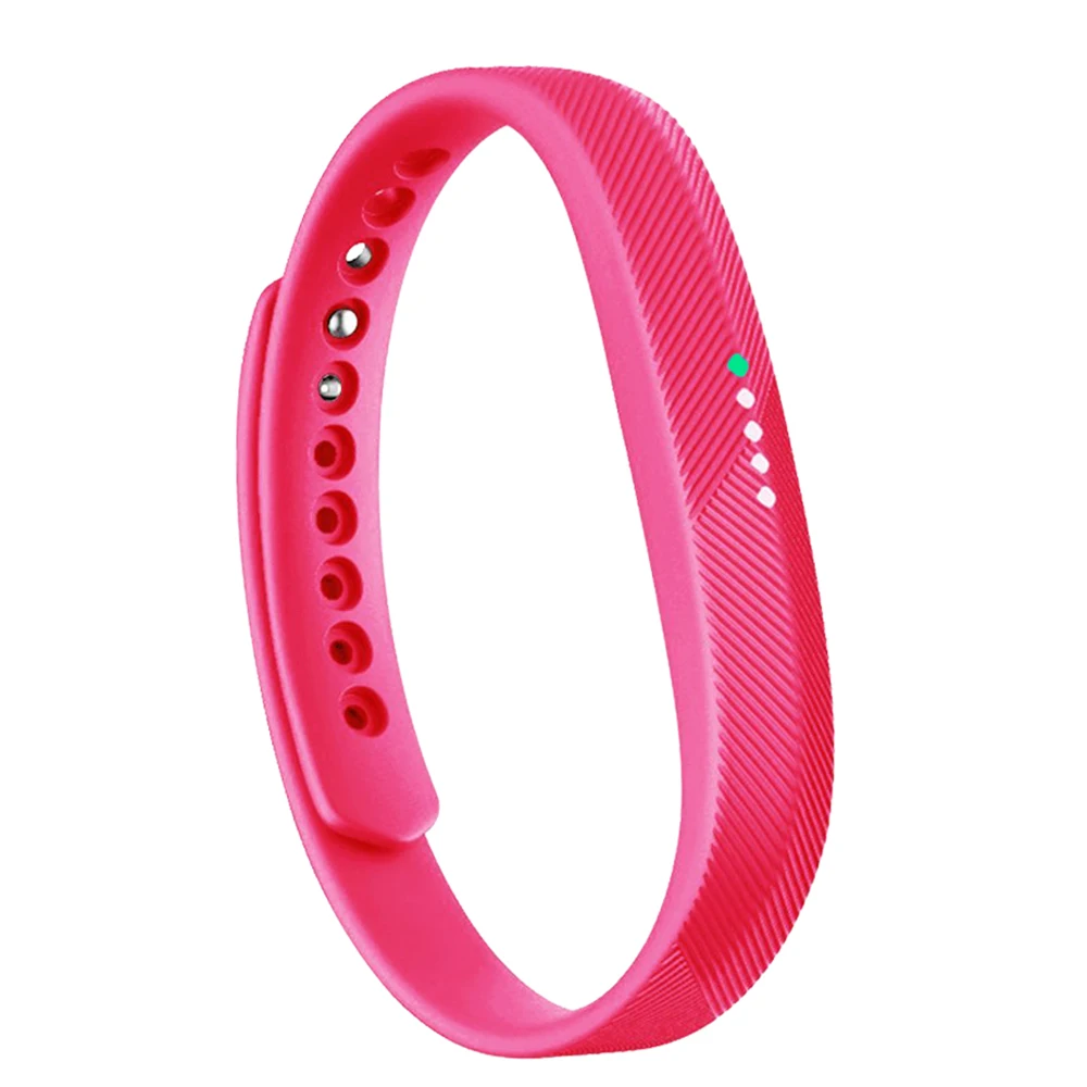 rose red Baaletc для Fitbit Flex 2 Band 6 цветов Мягкая силиконовая лента ремешок для Fibit Flex 2 браслет аксессуары маленький большой - Цвет: rose red