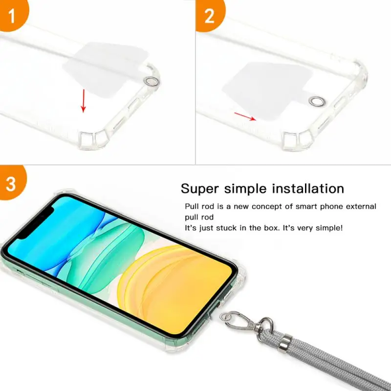 Прикрепляющийся к телефону Ремешок съемный шейный ремешок и телефон