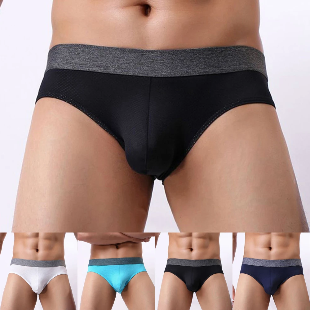 

Men's Sexy Low Rise Briefs Thong T-Back G-String Breathable Lingerie Underpants Men's Briefs Mesh Breathable Underwear