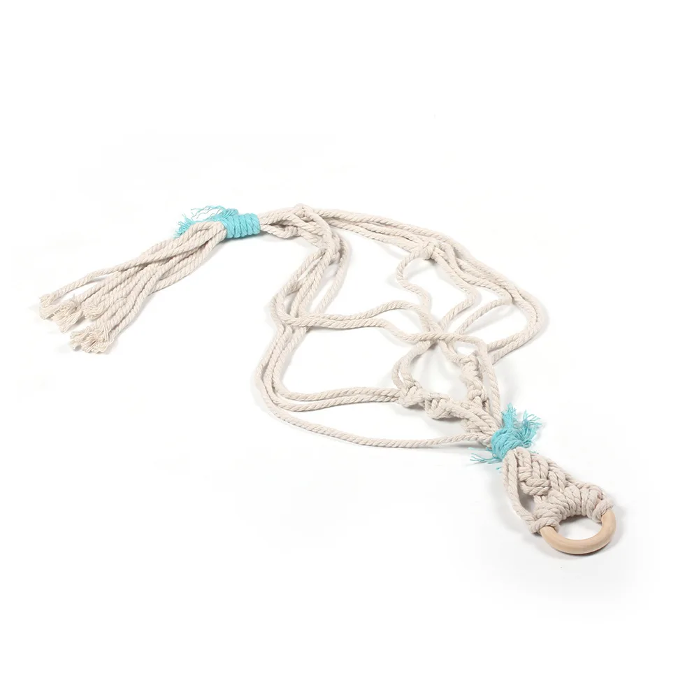 Подвесные корзины Подвеска для растений из макраме держатель цветочного горшка