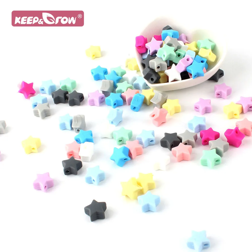 Силиконовые бусины для прорезывания зубов, 50 шт. Силиконовые бусины для прорезывания зубов, 50 шт.