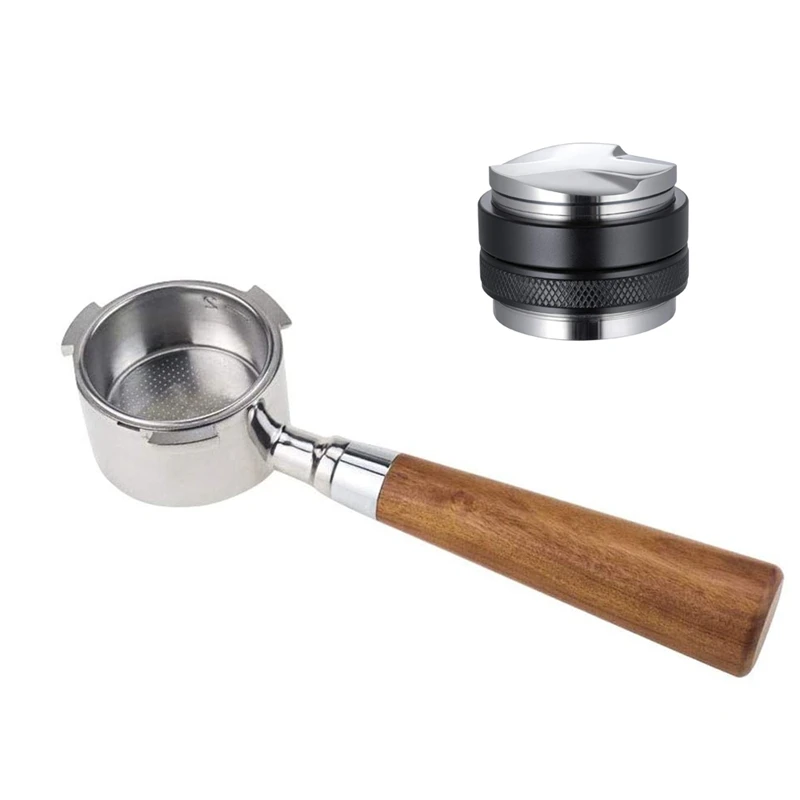 

Bottomless Portafilter 51mm for Delonghi EC680 EC685 Professional Filter Holder with Dual Side Espresso Tamper