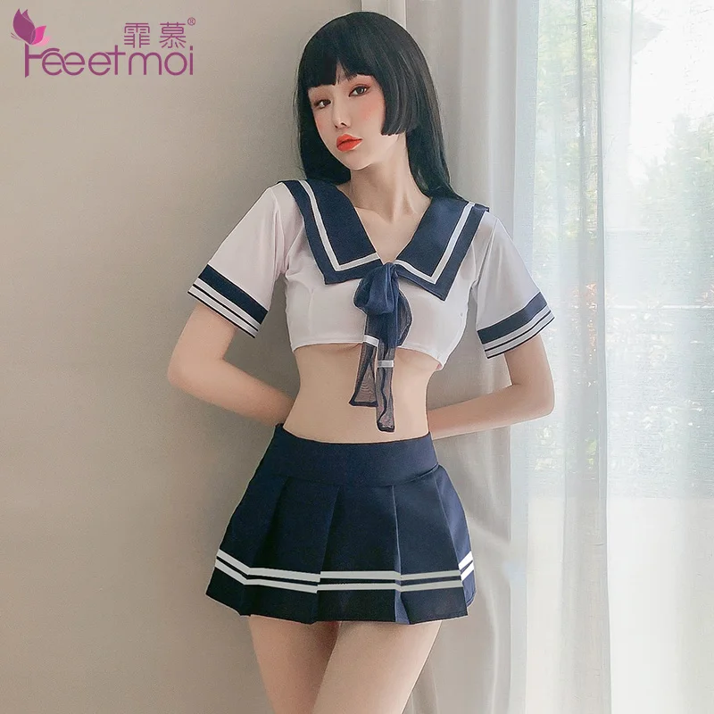 

Высококачественная школьная форма в японском стиле, эротический комплект для колледжа, сексуальная юбка для косплея взрослых, школьная фор...