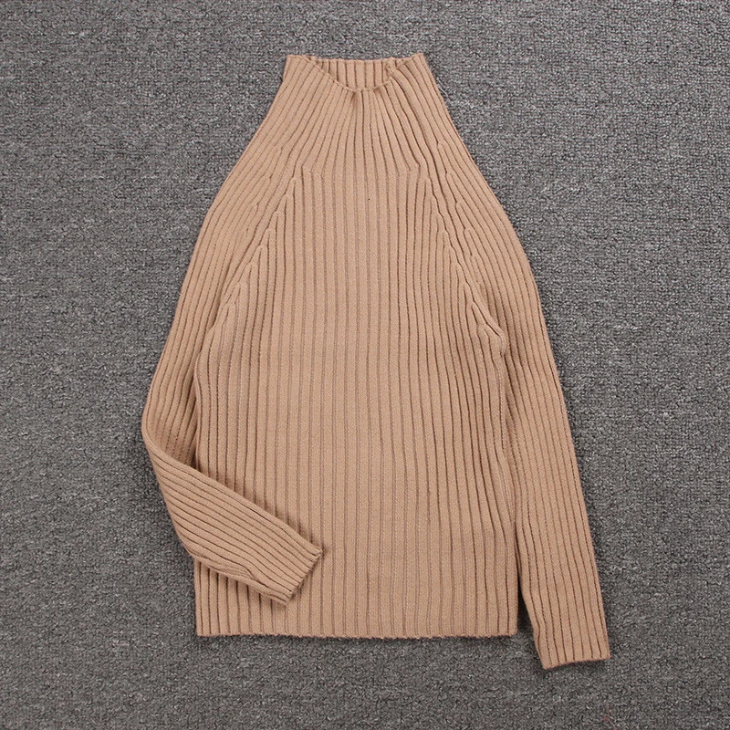 Пуловер Свитера для девочек с круглым вырезом детская теплая одежда удлиненного