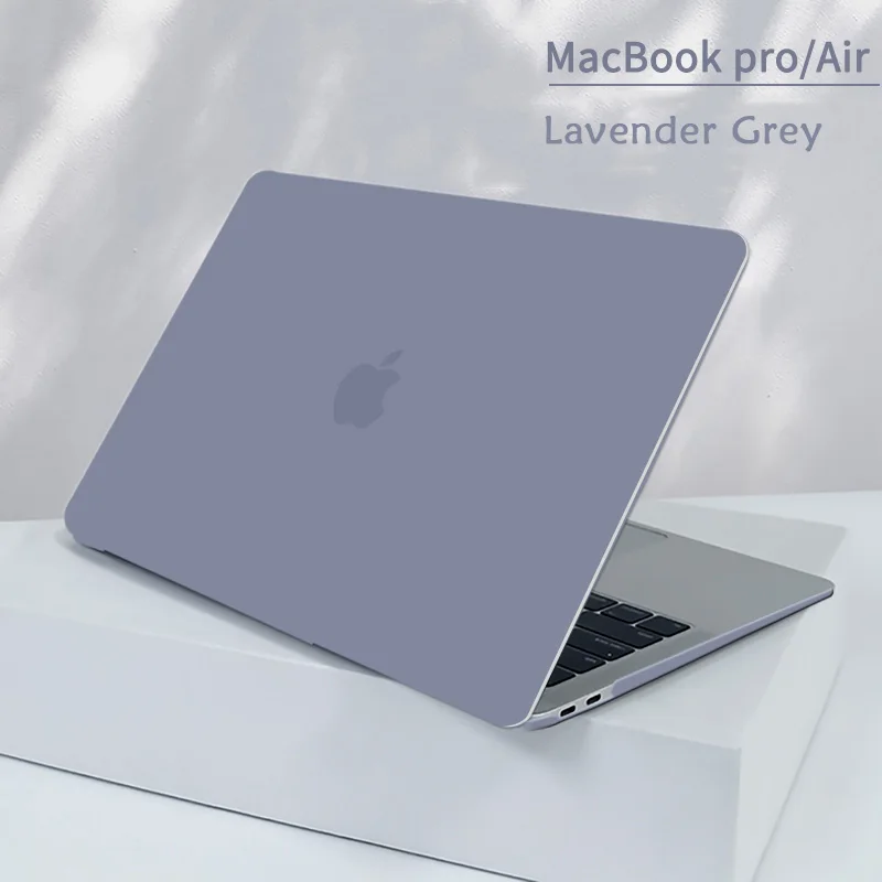 

for MacBook Pro 13 A2289 2020 Touch ID Cover for Macbook Air 13 A2337 A2338 A2179 Pro16 12 15 11Inch Lavender gray computer case