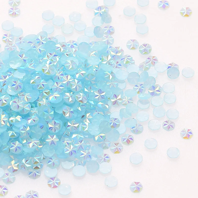1000 шт. квадратные Красочные Стразы из смолы без горячей фиксации стразы с плоской