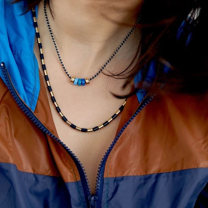 Богемное Бохо эмаль RA bizuteria collares de moda 2019 ювелирные бусины ожерелье цепочка corrente