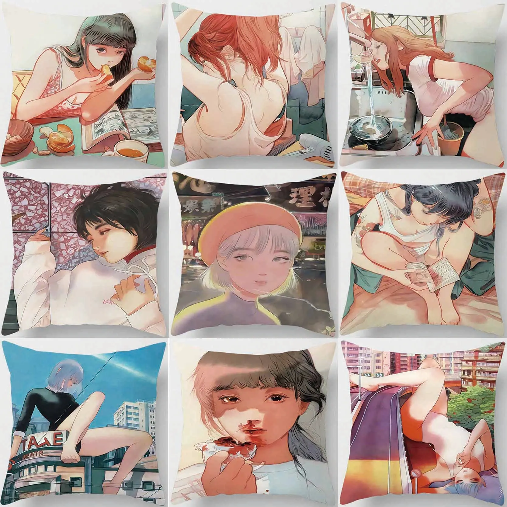 

Наволочка квадратная для декорирования дома, Автомобильная подушка для дивана покрывала, 45 см х 45 см