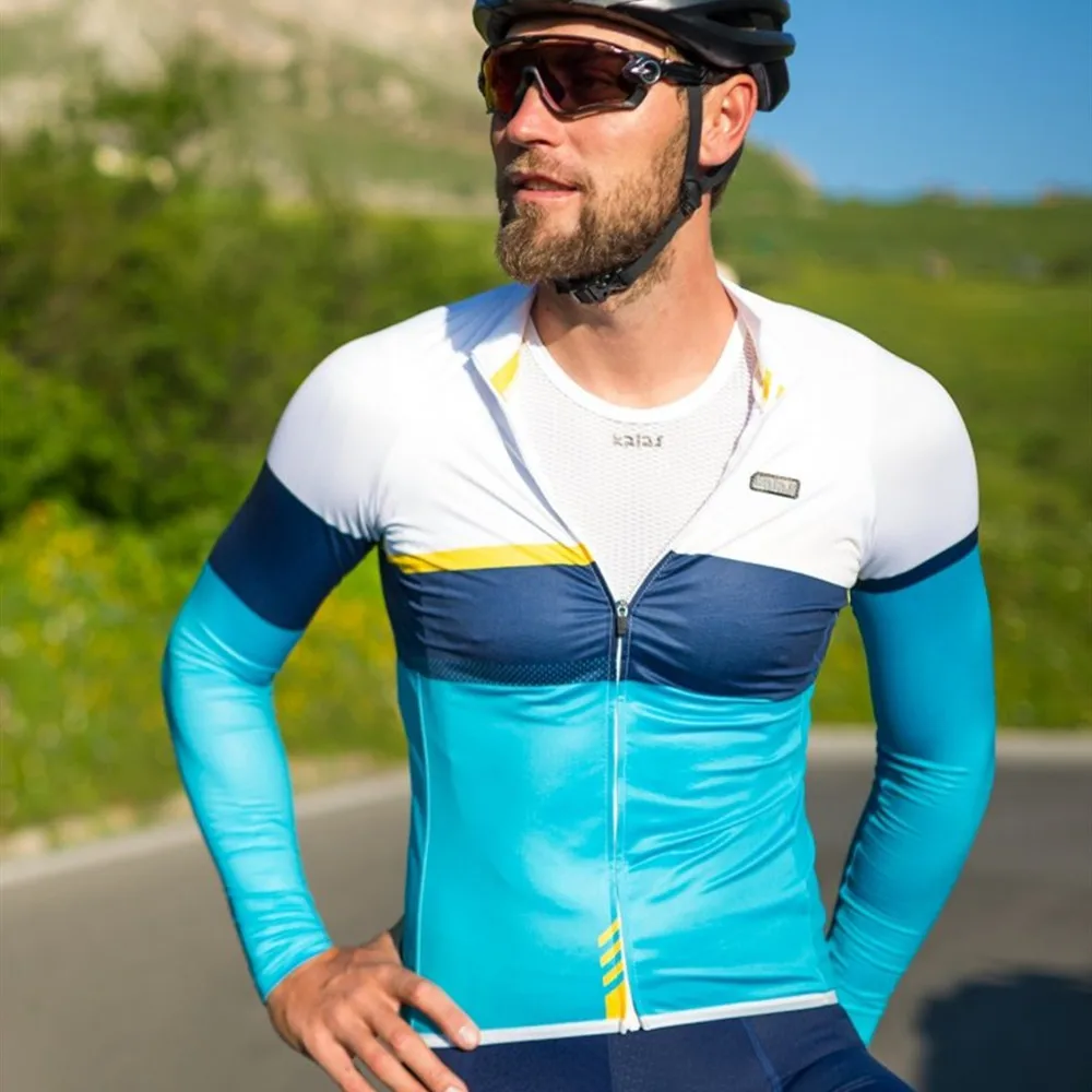 

Kalas Spring Autumn Men Cycling Jerseys Long Sleeve MTB Bicycle Cycling Clothing Sportswear Mens Bike Cycling Clothes Sweatshirt