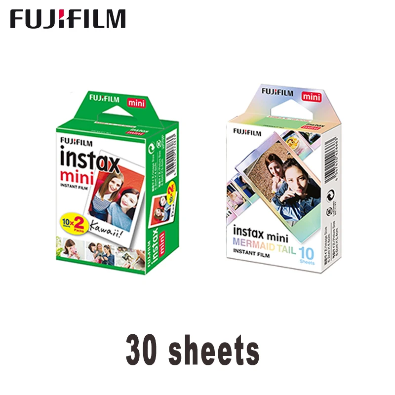 

Fujifilm Instax Mini 11 8 9 mermaid tail/white Fuji Instant Photo Paper 30 Sheets For 70 7s 50s 50i 90 25 Share SP-1 2 Camera