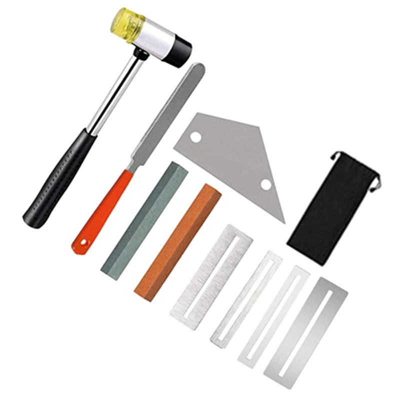 

Guitar Fret Crowning File Leveling Tool Grinding Protectors Repair Part Set Guitar Repair Tool Accessories With Bag