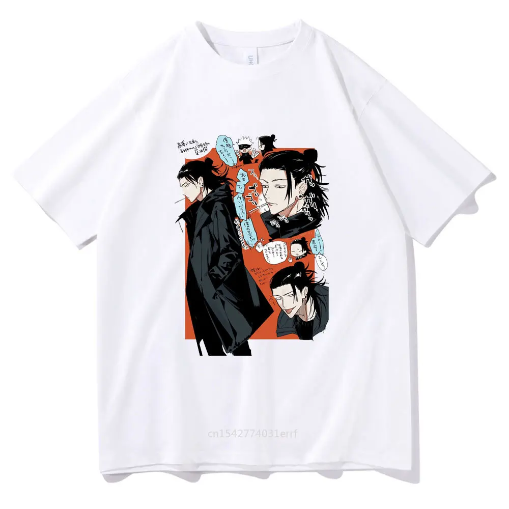 

Anime Jujutsu Kaisen T-shirt Funny Geto Suguru Print Short Sleeve Korea Fashion Crewneck Casual Tshirt