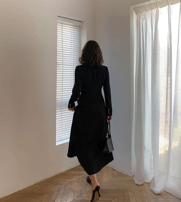 Женское элегантное офисное платье двубортные вечерние платья с поясом весна 2020